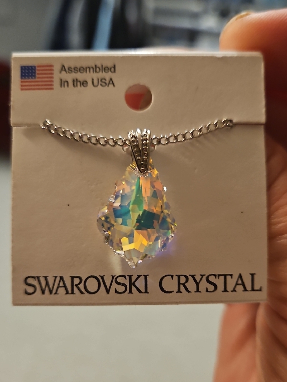 Aurora Borealis Pendant Necklace - Iridescent